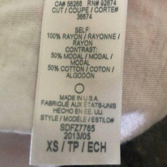 Splendid Multicolor Sleeveless Striped Tunic, Women's Size XS Made In USA - Picture 6 of 7